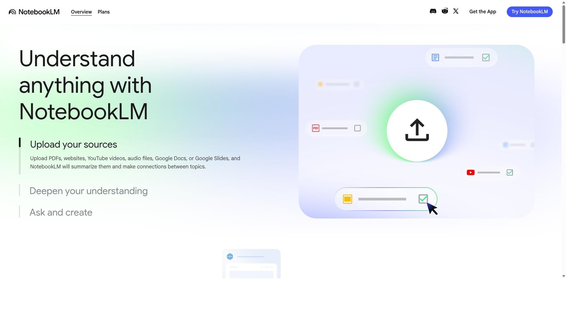 NotebookLM website